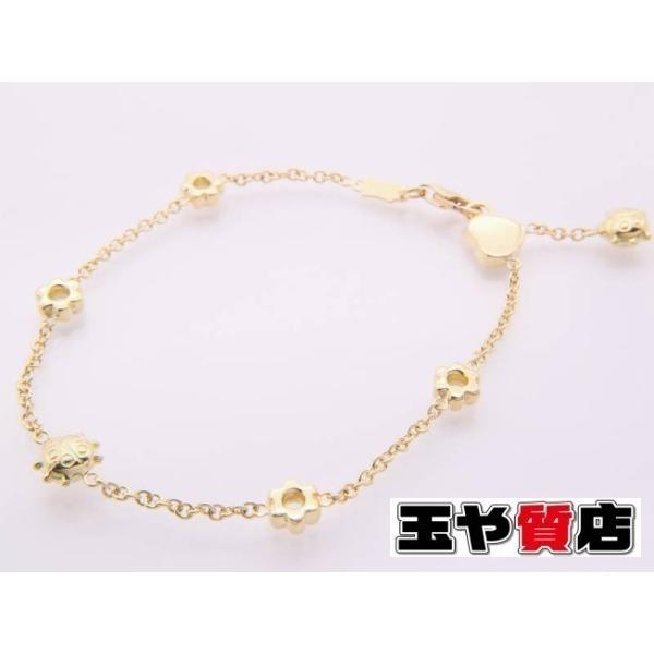 Ponte Vecchio ポンテヴェキオ 花 てんとう虫 チャーム ブレスレット  