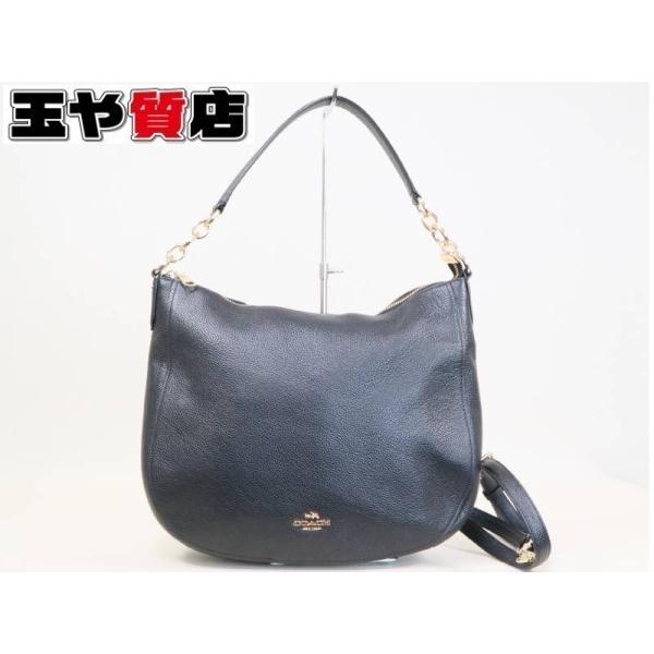 良品 COACH ビジネスバッグ レザー ブラック オールドコーチ 2way オールドコーチ ☆ レザー 2WAY ビジネスバッグ PCケース ブラック