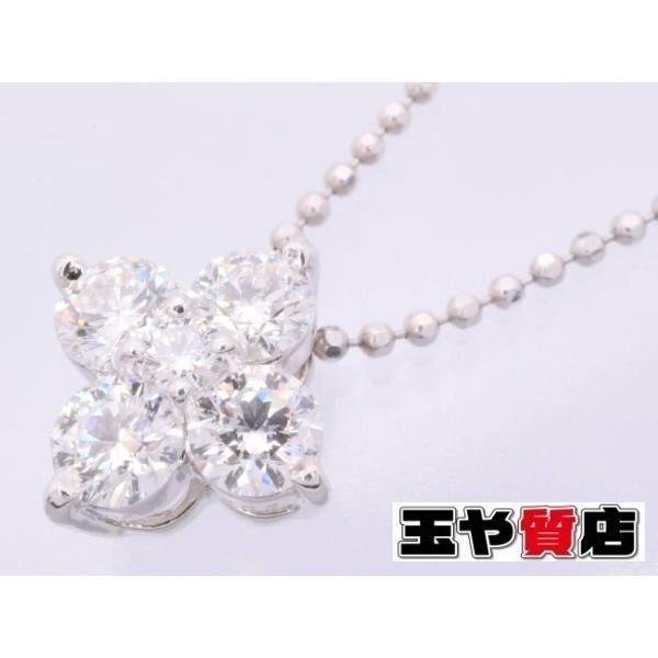LA Soma ラソーマ ダイヤ0.454ct 0.03ct 花 ネックレス プラチナ pt850  