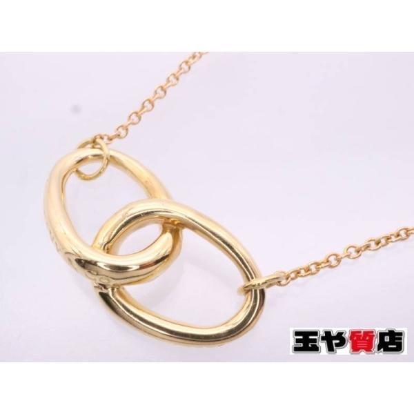 ティファニー ネックレス ダブルループ 750 K18yg イエローゴールド 新品同様 ペレッティ 7150 親切な 玉や質店 通販 Yahoo ショッピング