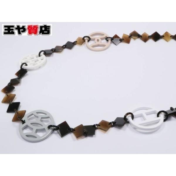 HERMES（エルメス） ネックレス バッファローホーン Hマーク : 親切な