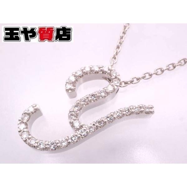 Ponte Vecchio ポンテヴェキオ 新品同様 ダイヤ0.16ct イニシャル Y 