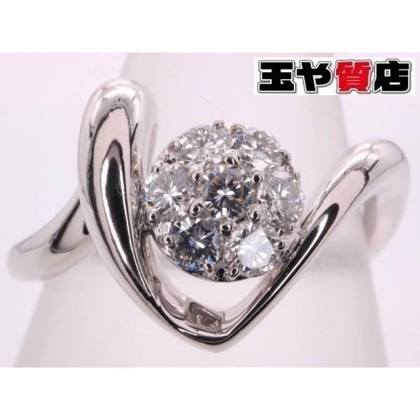 ダイヤ0.33ct デザイン リング 17号 pt900 プラチナ : 親切な 玉や質店