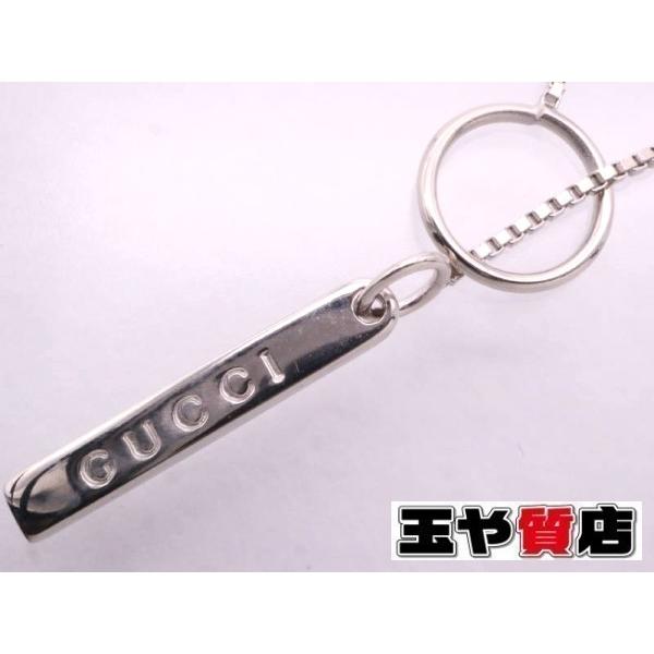 GUCCI グッチ 美品 ラリアット ネックレス 750 K18WG ホワイト GUCCI グッチ 美品 ラリアット ネックレス 750 K18WG ホワイト