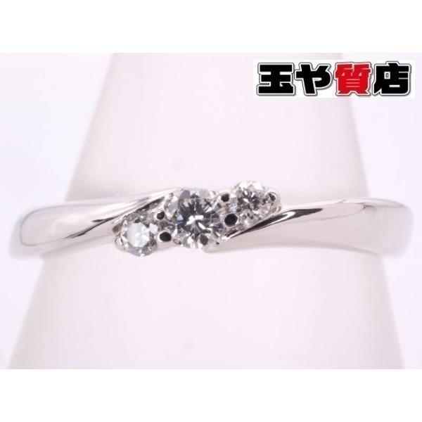 VENDOME AOYAMA ヴァンドーム 美品 Vendom ダイヤ 3P デザイン リング  