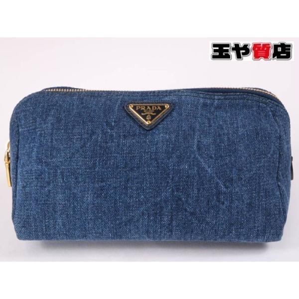 PRADA（プラダ） ポーチ 1N0693 デニム : 親切な 玉や質店 - 通販