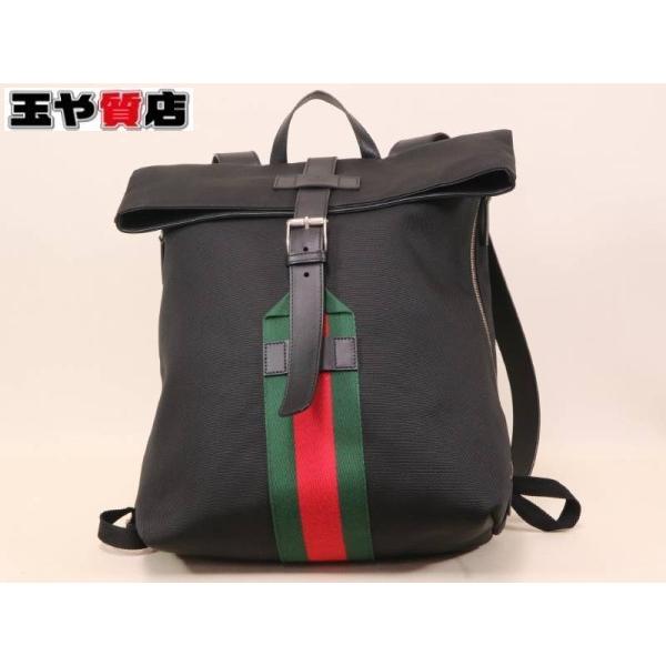 グッチ　ビジネスバッグ　シェリーライン シェリーライン ハンドバッグ トートバッグ キャンバス レザー
