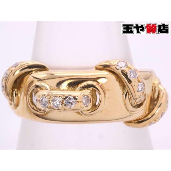 ダイヤ0 16ct デザイン リング 18号 K18yg イエローゴールド 9608 親切な 玉や質店 通販 Yahoo ショッピング