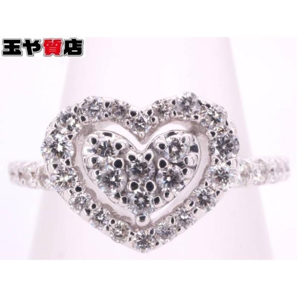 Ponte Vecchio（ポンテヴェキオ） 美品 ダイヤ0.45ct ハート リング 11