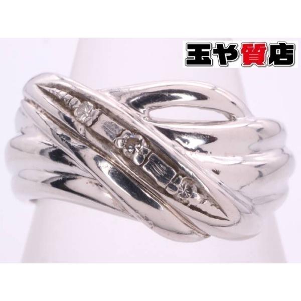 ダイヤ0.03ct デザイン リング 12号強 pt900 プラチナ : 親切な 玉や 
