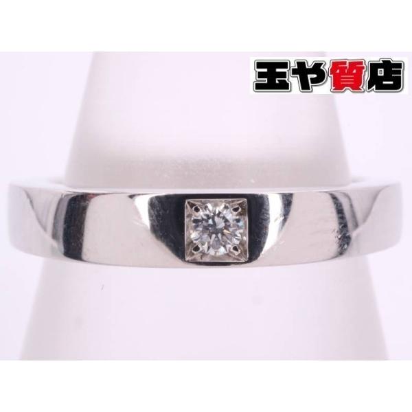 BVLGARI ブルガリ 美品 ダイヤ1P マリーミーリング 9号弱 pt950 BVLGARI ブルガリ 美品 ダイヤ1P マリーミーリング 9号弱 pt950