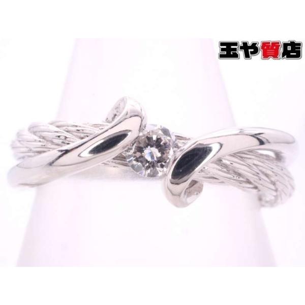 ダイヤ 0.10ct デザイン リング 11号 pt900 プラチナ : 親切な 玉や