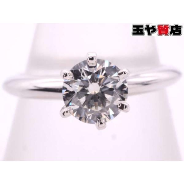 【美品】ティファニーソリティアpt950 ダイヤ0.27 SV1 TIFFANY&Co.（ティファニー） 美品 ソリティア ダイヤ 0.37ct リング