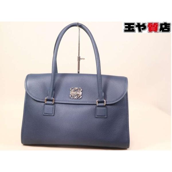 LOEWE（ロエベ） アラモ 36 トート レザー ブルー : 親切な 玉や質店