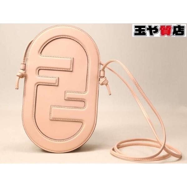 FENDI フェンディ オーロック FFロゴ スウェード コンビレザー フォンホルダー スマホ フォンポーチ カードケース オレンジ 7AS055 FENDI - FENDI フェンディ オーロック FFロゴ スウェード コンビレザー