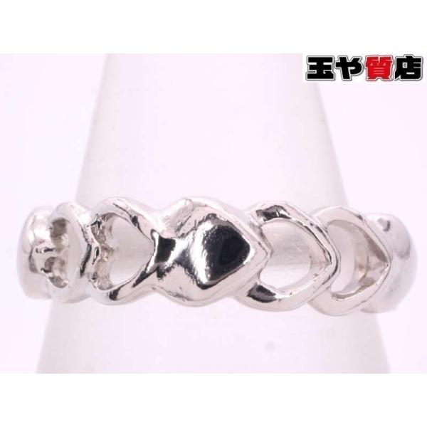 ハート多数 デザイン リング 8.5号 pt850 プラチナ : 親切な 玉や質店