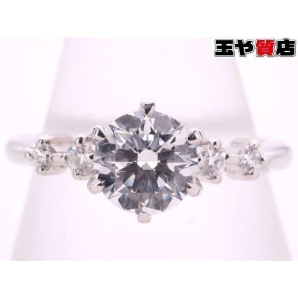 ダイヤ0.404ct D,IF,3EX ハート&キューピッド ダイヤ0.07ct リング 8.5