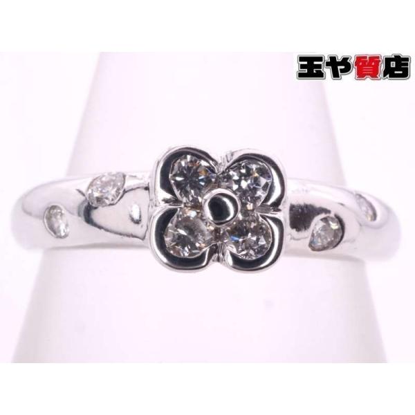 20/美品 ポンテヴェキオ K18WG ダイヤ計0.60ct リング 指輪 Ponte Vecchio ポンテヴェキオ 美品 ブラックダイヤ 0.25ct ダイヤ0.20