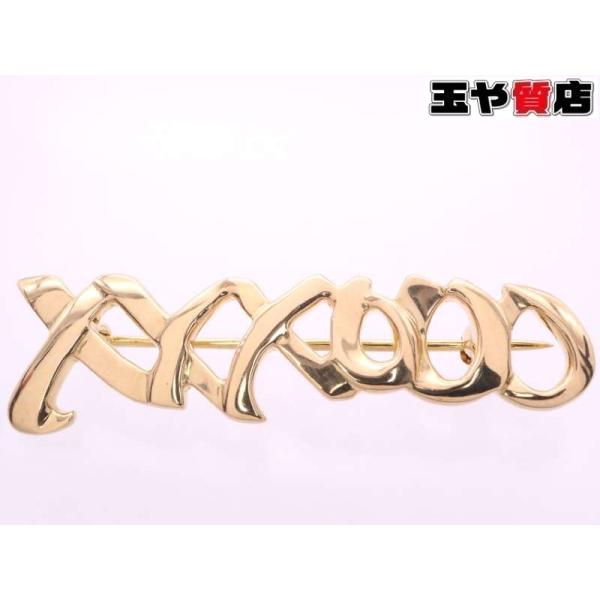 TIFFANY&Co.（ティファニー） 美品 ラブ&キス ブローチ 18K K18YG