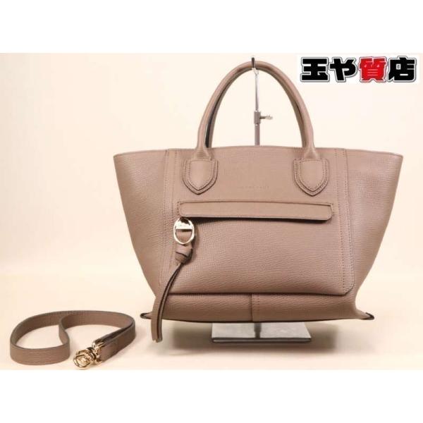 LONGCHAMP（ロンシャン） 新品同様 メールボックスMM レザー 2WAY