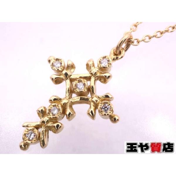 AHKAH（アーカー） 美品 ダイヤ6P サンクリュバンクロス ネックレス