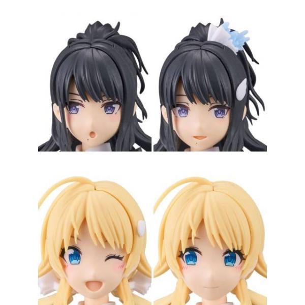 他サイト： 30MS アイドルマスター オプションヘアスタイル＆フェイスパーツセット (風野灯織/八宮めぐる) 【プラモデル】の商品画像
