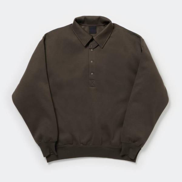ワフワフ ダイワピア39 TECH SWEAT SNAP PULLOVER #BROWNKAHKI [BE-53025W