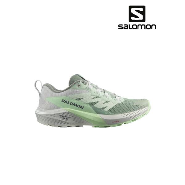 Women's SENSE RIDE 5 W #Lily Pad/Metal/Green Ash [L47314100]/23cm 　SALOMON サロモン　レディース シューズ 靴 トレイルランニング