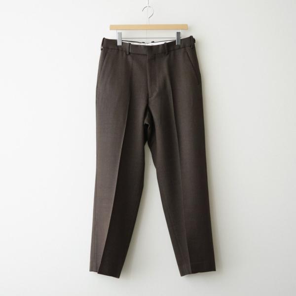 マーカ REGULAR FIT STRAIGHT TROUSERS #BROWN BIRD’S-EYE [M26C10PT03C] marka