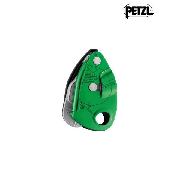 グリグリ＋ #グリーン [D015AA02]　PETZL ペツル　フィールドギア ビレイデバイス ロープクライミング