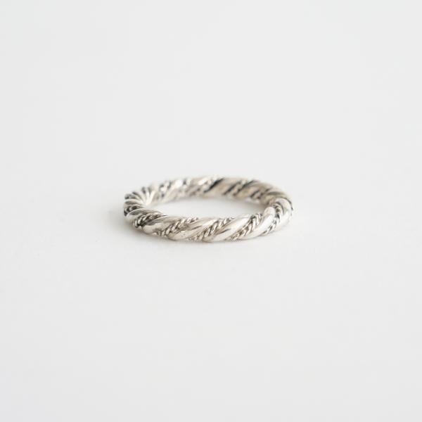 インディアンジュエリー STEVE ARVISO ツイストワイヤーリング #SILVER ユニセックス アクセサリー Indian Jewelry