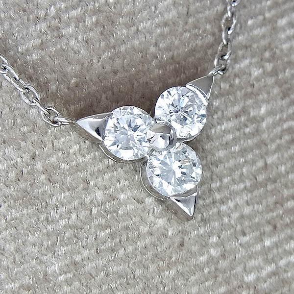 Pt850 Pt900 ダイヤプチネックレス