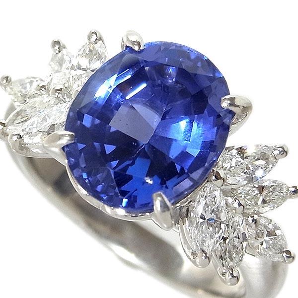 Pt900タンザナイト指輪 TN:4.48ct D：0.95ct 9.4g 14号 : 有限会社玉屋  