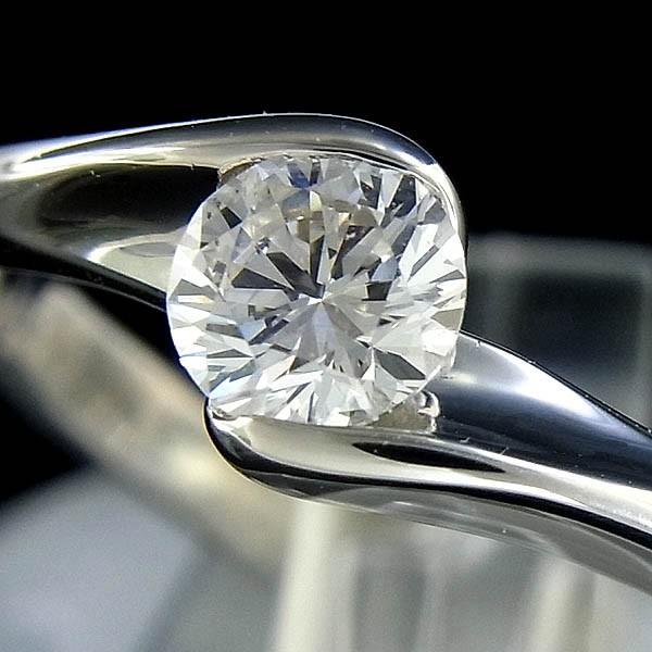 Pt900 ダイヤモンドリング D 0.317ct/H-SI-2-Good/3.3g/10号 : 有限  