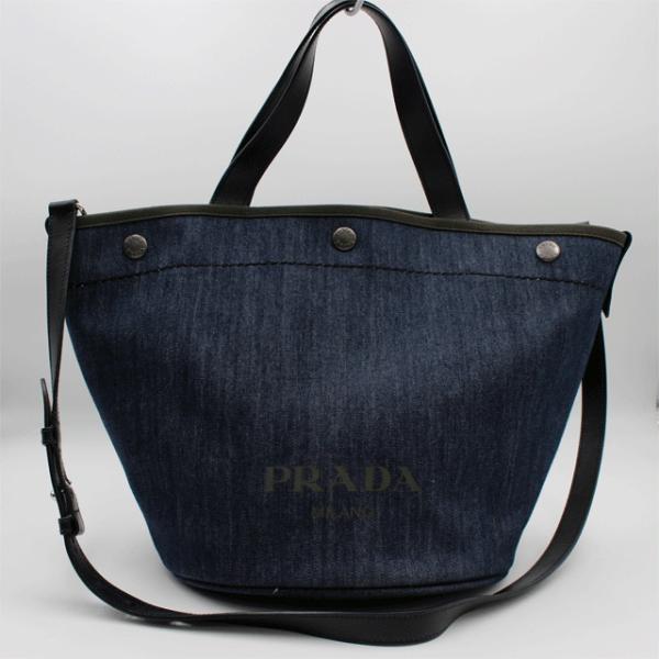 PRADA（プラダ） PRADA】プラダ 2way トートバック 1BG244 デニム