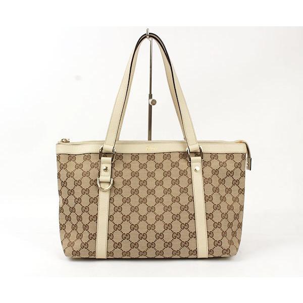 【美品】GUCCI グッチ■GGキャンバス　トートバッグ　141470・213317■02053