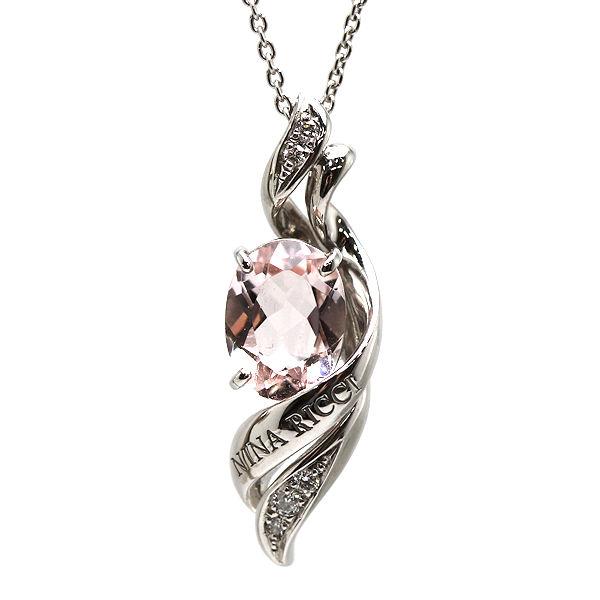 NINA RICCI（ニナ・リッチ） モルガナイトネックレス 約45cm 1.50ct 
