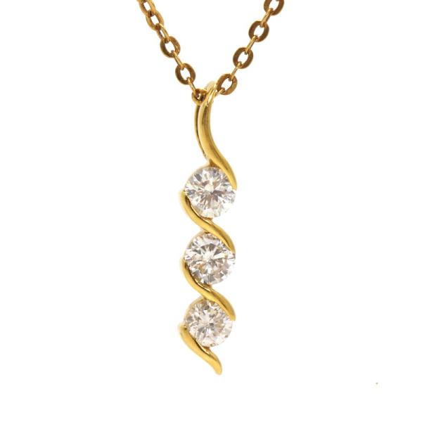 UNOAERRE（ウノアエレ） ダイヤモンド 0.5ct ネックレス K18 18金