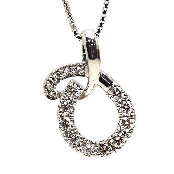 プラチナ850 ダイヤモンドネックレス 1.02カラット鑑別書付