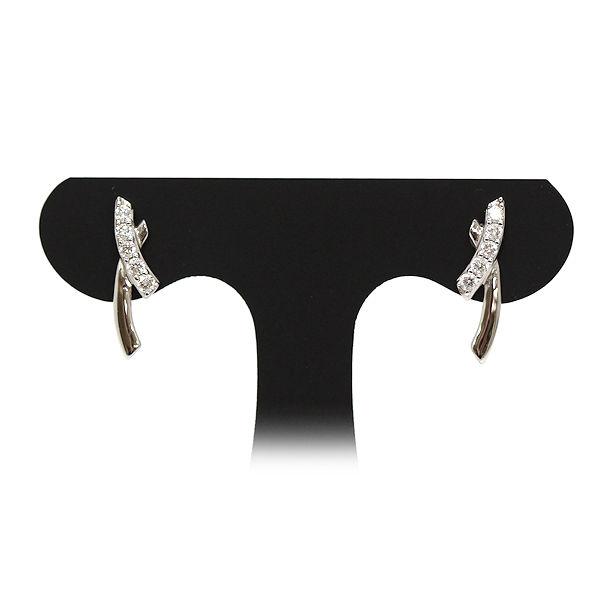 K18WG ピアス ダイヤモンド 0.05ct/0.05ct 18金 ホワイトゴールド 両耳