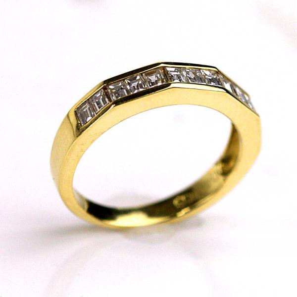 K18 18金イエローゴールド ダイヤモンド 0.49ct リング 指輪 8号