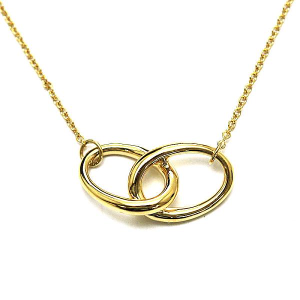 Elsa Peretti ティファニー Tiffany&Co. ダブルループネックレス K18