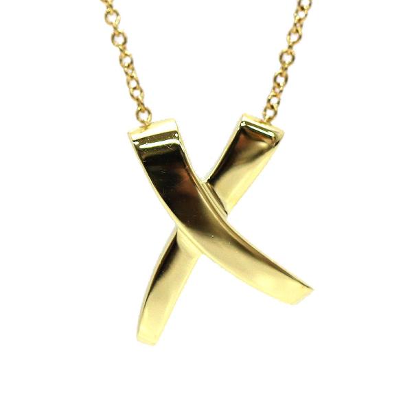 Tiffany & Co. ゴールド Xモチーフ ネックレス パロマ・ピカソ グラフィティ X ペンダント（スモール）18K