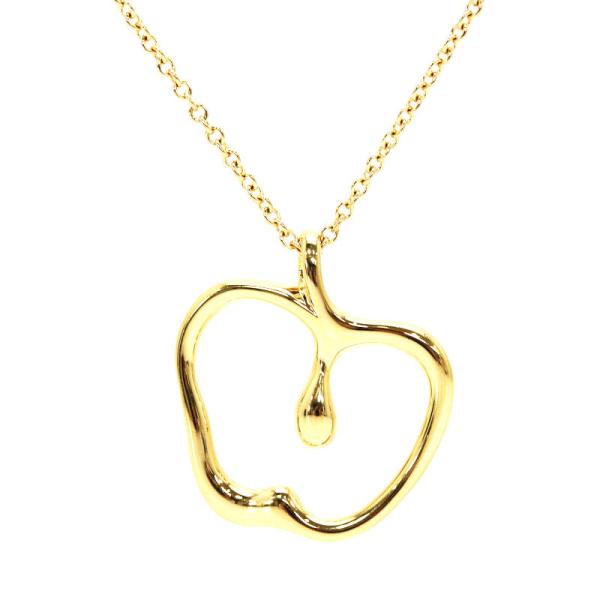 Tiffany&amp;Co. ティファニー アップル ネックレス K18YG 18金 イエローゴールド エルサ・ペレッティ 林檎 30492