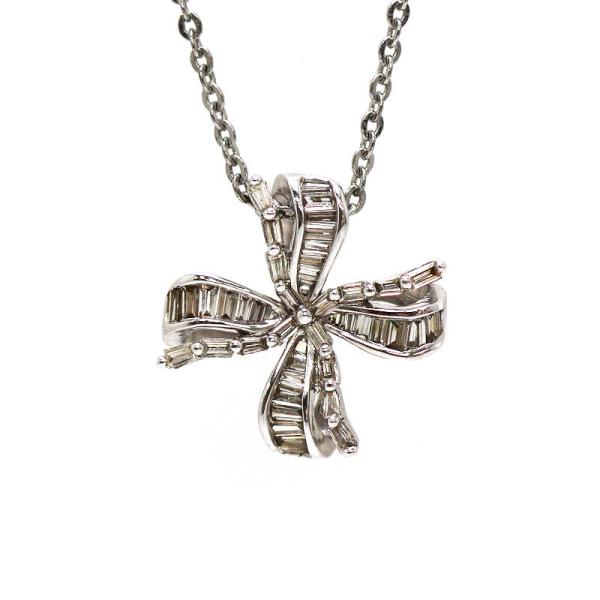 K18WG ダイヤモンドペンダントトップ 0.52ct 18金 ホワイトゴールド