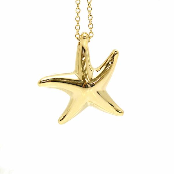 Tiffany&amp;Co. ティファニー スターフィッシュネックレス 18金イエローゴールド K18YG ヒトデ エルサ・ペレッティ 31040