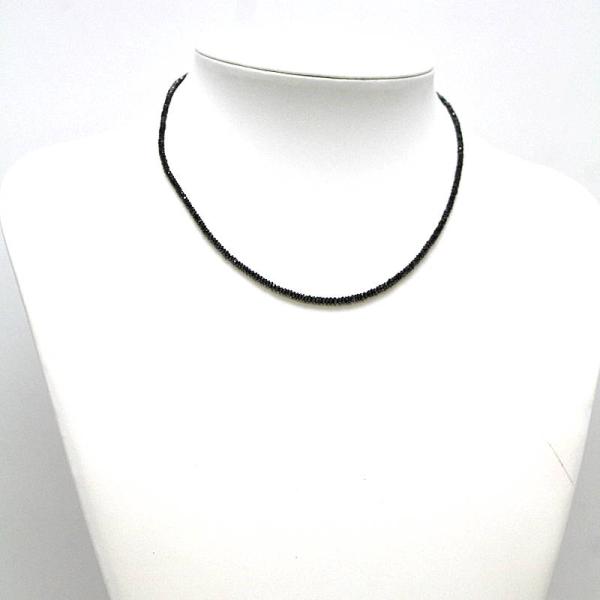 ブラックダイヤモンドネックレス 20.0ct 18金ホワイトゴールド K18WG