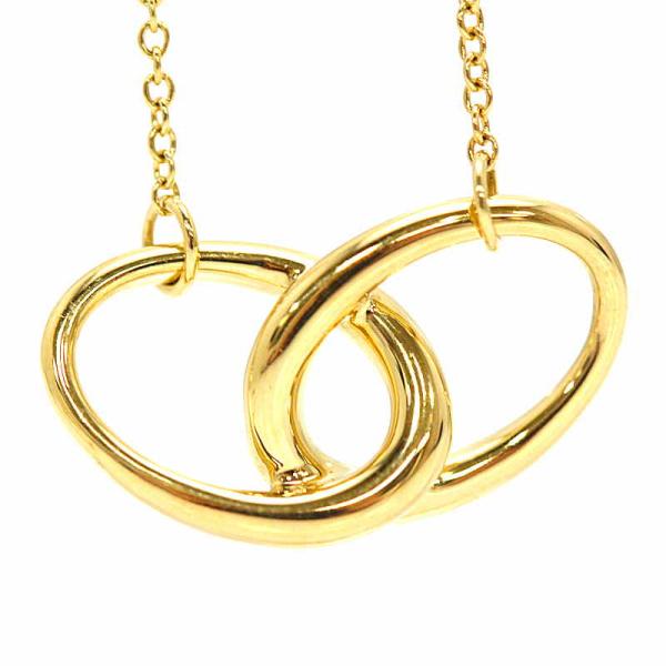Tiffany&amp;Co. ティファニー ペレッティ ダブルループネックレス 18金イエローゴールド K18YG 39cm 4.1g 31448