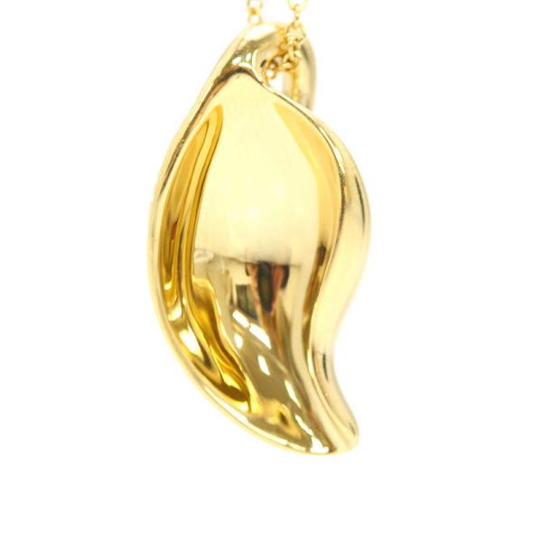 Tiffany&amp;Co. ティファニー ペレッティ リーフモチーフネックレス 葉っぱ 18金イエローゴールド K18YG 40cm 6.6g 31566