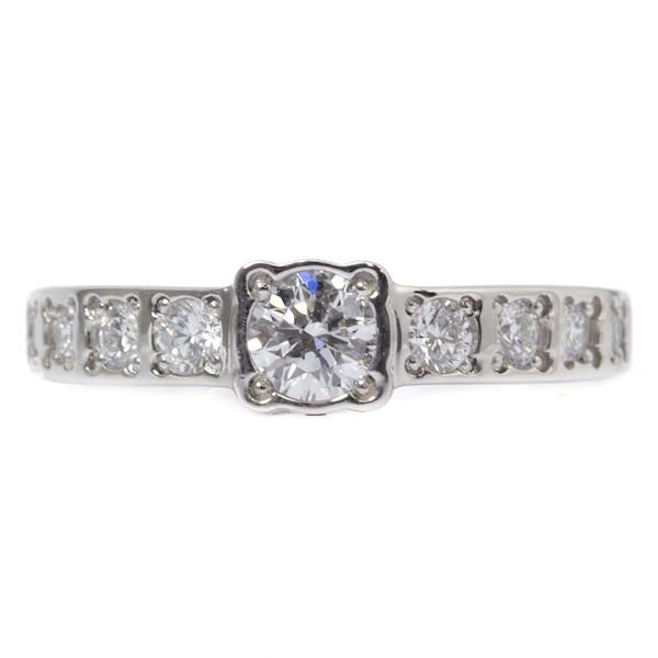ダイヤモンド リング 0.306ct 0.30ct Pt950 13号 プラチナ 指輪 63237  